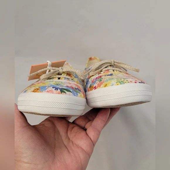 NWOT Rifle Paper Co. Keds Multicolor Floral Canvas Shoes Size 11 - Picture 7 of 9